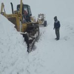 ارتفاع برف در منطقه تاراز به بیش از یک متر رسید