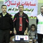 برگزاری مسابقات فوتسال یگان های منطقه انتظامی مسجدسلیمان به مناسبت دهه فجر