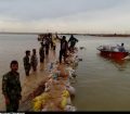 اعزام گروه جهادی شهرستان مسجدسلیمان به اهواز جهت ساخت سیل‌بند در عین ۲