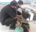 گزارش پایگاه خبری ایرانیان از حضور جهادگران صنعت آب و برق خوزستان در شهر زلزله زده گلگیر و تعمیر لوازم خانگی مردم این منطقه + تصاویر