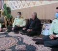 دیدار فرمانده جدید انتظامی مسجدسلیمان با خانواده شهید محسن بختیاری خواه