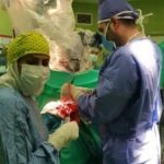 عمل موفقیت آمیز تخلیه تومور مغزی بر روی جوان ۳۵ ساله مسجدسلیمانی