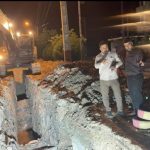 بازدید شبانه شهردار مسجدسلیمان از روند اجرای پروژه فاضلاب شهری