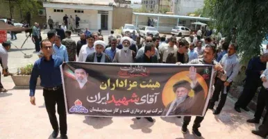 برگزاری مراسم گرامیداشت و خونخواهی رهبر شهید در مسجدسلیمان با حضور کارکنان شرکت بهره‌برداری نفت و گاز