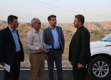 بازدید میدانی دکتر رضا جباری از پروژه های عام المنفعه شرکت بهره برداری نفت و گاز مسجدسلیمان