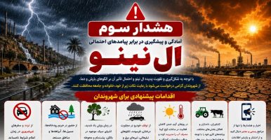 پیام هشدار سوم ستاد مدیریت بحران شهرداری مسجدسلیمان در خصوص پدیده ال نینو